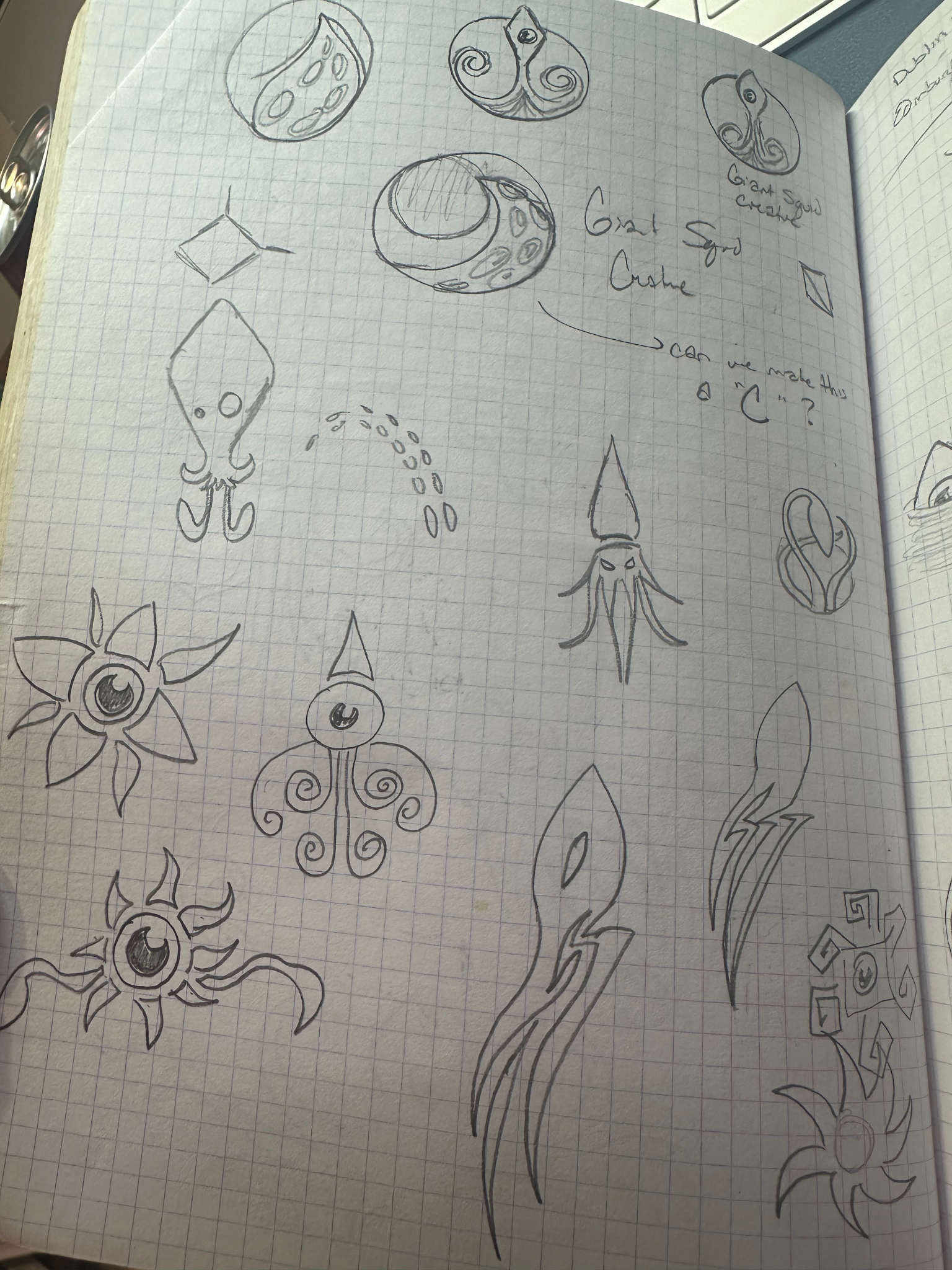 Image of early SeaLab logo sketches