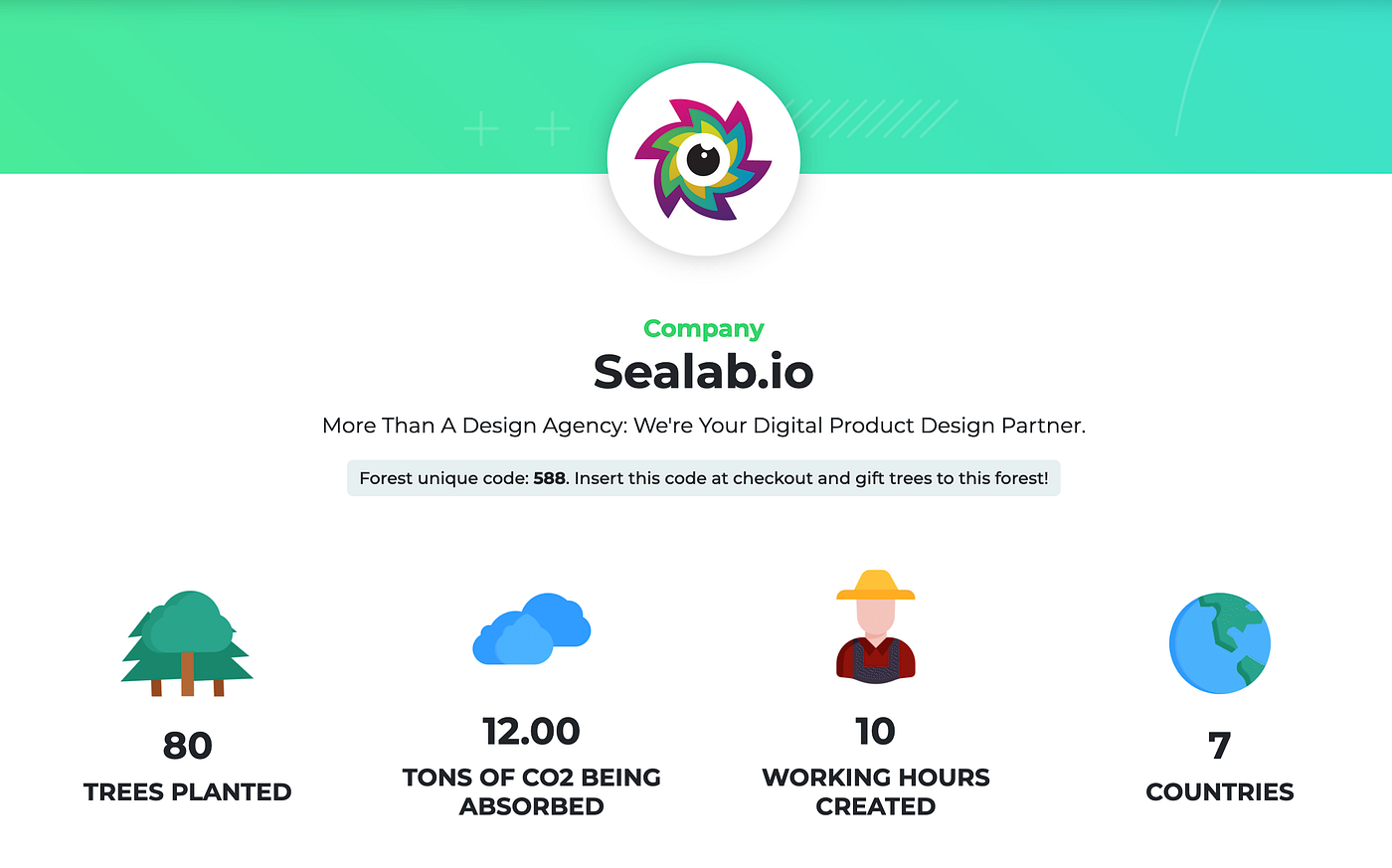 screencapture of our Evertreen page