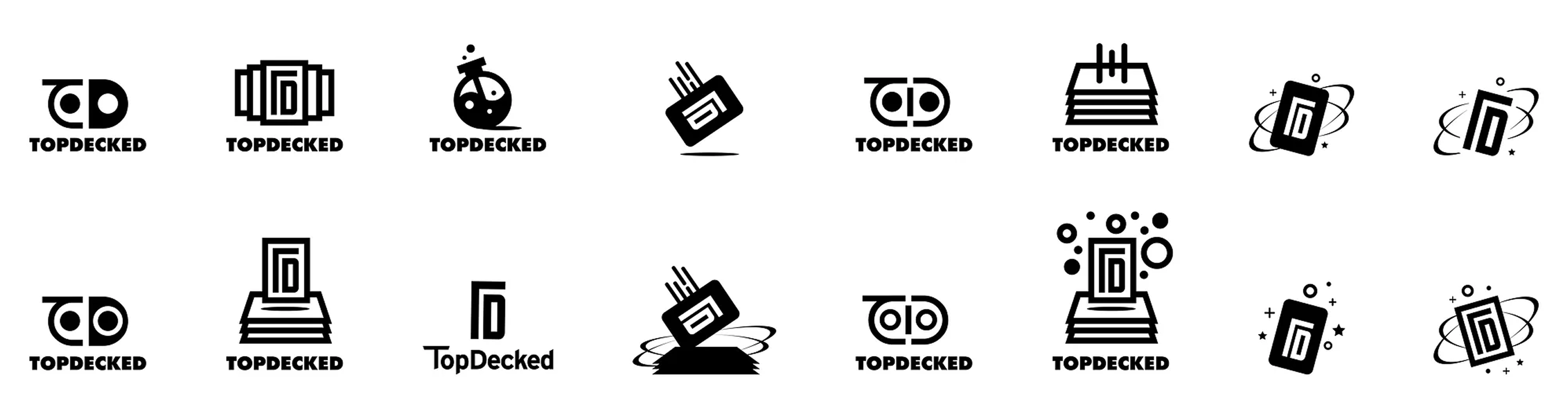 SeaLab teaser of some black and white vector logos created for TopDecked